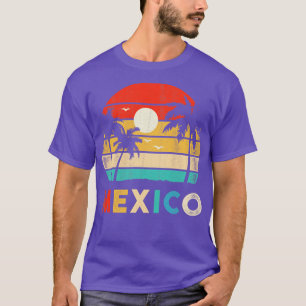 Camiseta Sunset Cancun Beach México Retro México