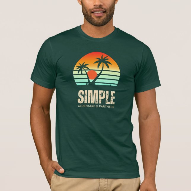 Camiseta sunset coroful (Anverso)