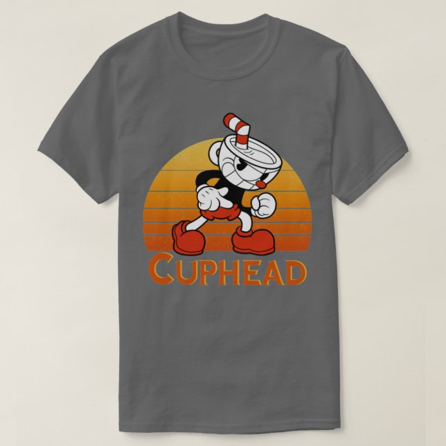 Camiseta Sunset de Cuphead Vintage (Diseño del anverso)