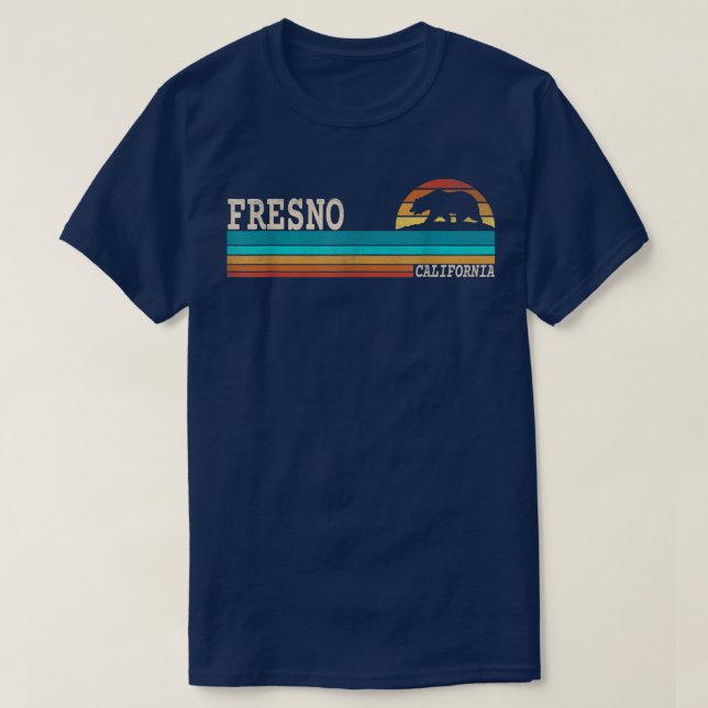 Camiseta Sunset de Fresno California State Bear Retro (Diseño del anverso)