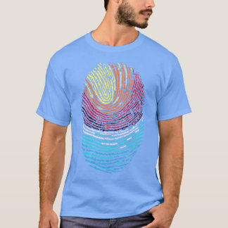Camiseta Sunset de huellas digitales