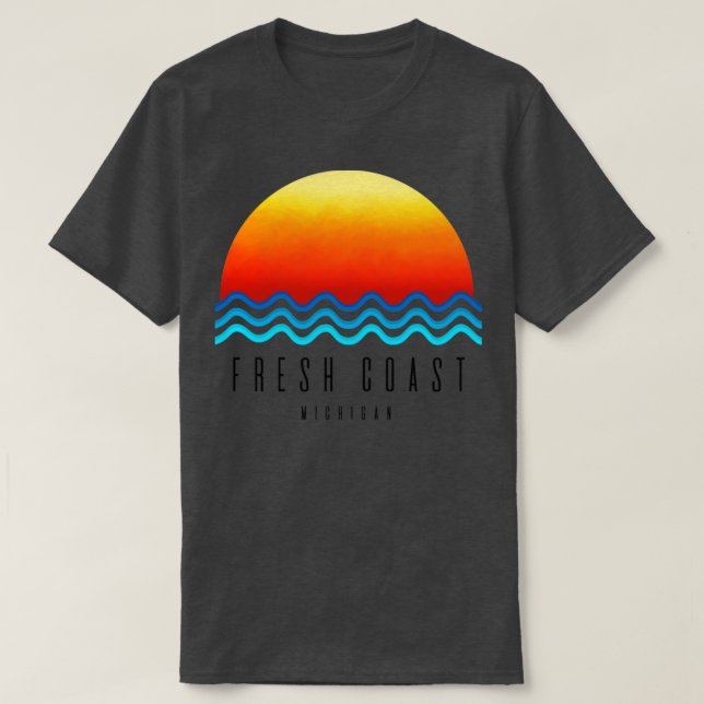Camiseta Sunset de la Costa Fresca (Diseño del anverso)
