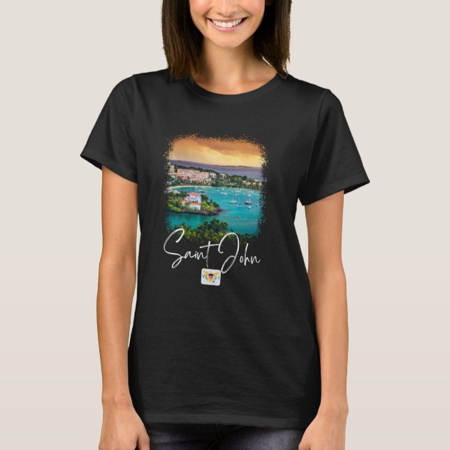 Camiseta Sunset de la Isla de San Juan (Anverso)