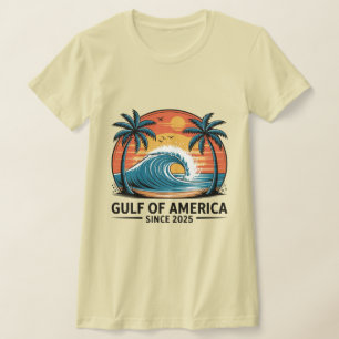 Camiseta Sunset de la ola de playa del Golfo de América