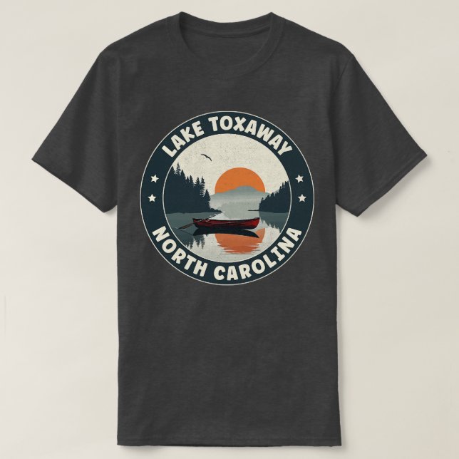 Camiseta Sunset de Lake Toxaway North olina (Diseño del anverso)