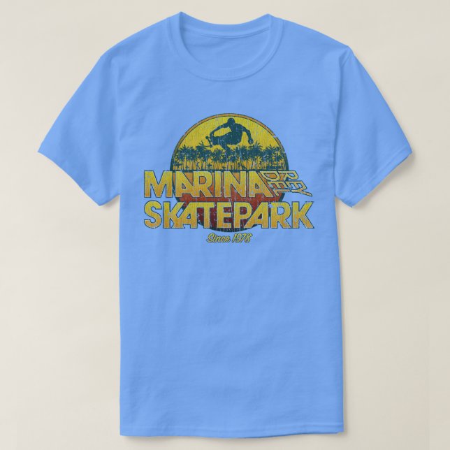 Camiseta Sunset de Marina Del Rey Skatepark 1978 (Diseño del anverso)