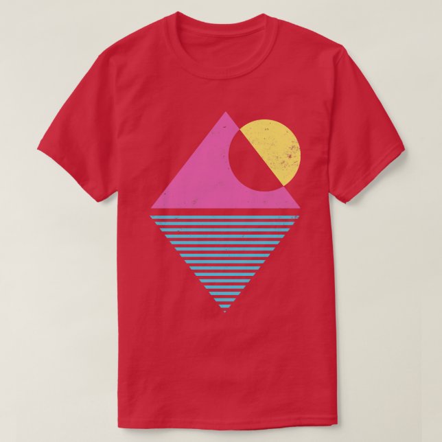 Camiseta Sunset de Montaña de los 90 (Diseño del anverso)