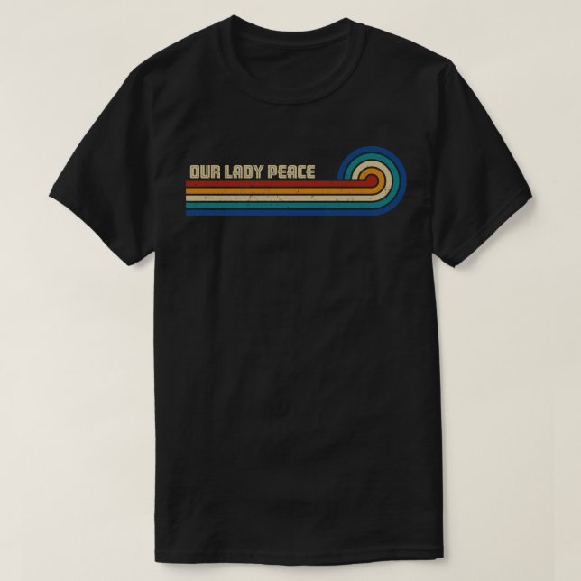 Camiseta Sunset de Nuestra Señora de la Paz Retro (Diseño del anverso)