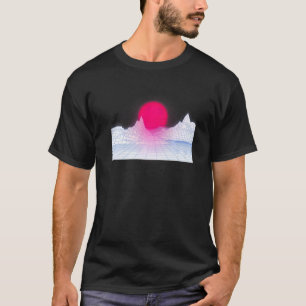 Camiseta Sunset de Oleada Retro en la estética de Bg 90's 8