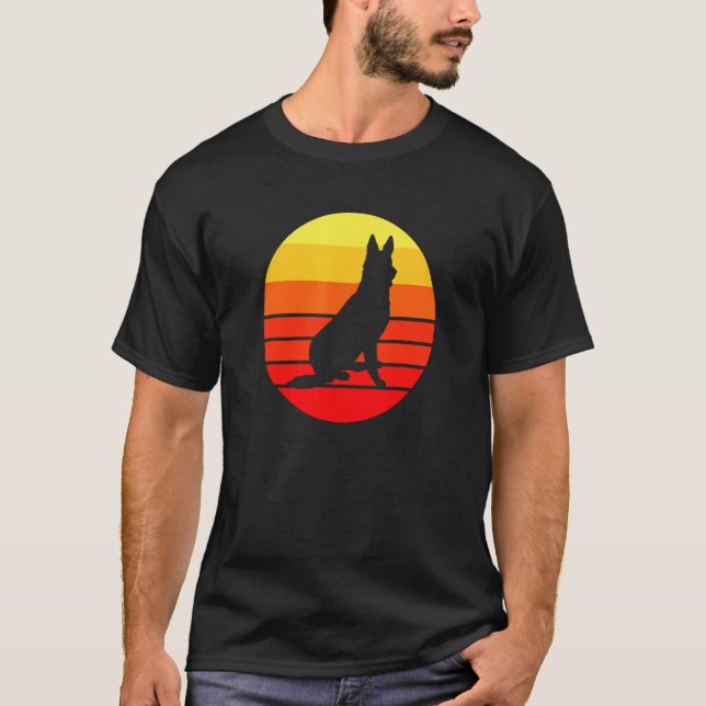 Camiseta Sunset de Shepherd de Alemania (Anverso)