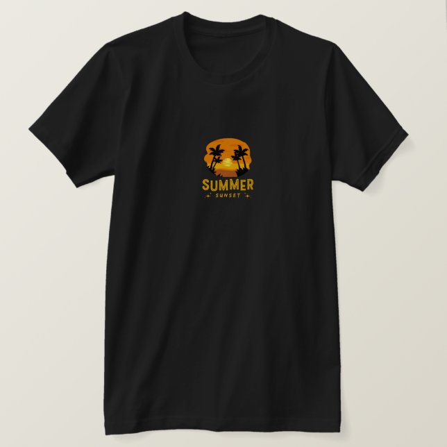 CAMISETA SUNSET DE VERANO (Anverso del diseño)