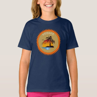 Camiseta Sunset de verano moderno