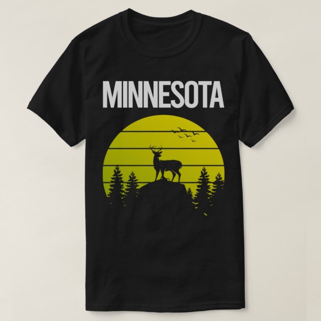 Camiseta Sunset Deer Minnesota (Diseño del anverso)