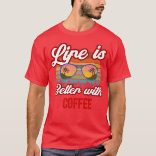 Camiseta Sunset del café retro
