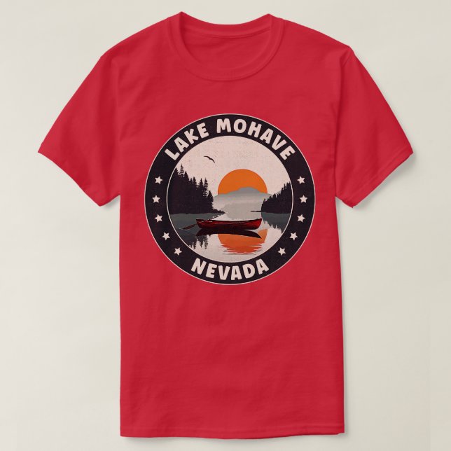 Camiseta Sunset del lago Mohave Nevada (Diseño del anverso)
