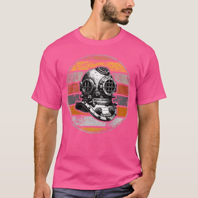Camiseta Sunset Dive Helmet Funny Scuba Buceo (Anverso)