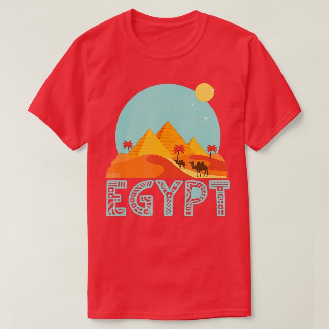 Camiseta Sunset Egypt  (Diseño del anverso)