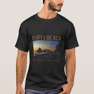 Camiseta Sunset en Ruby Beach Washington State