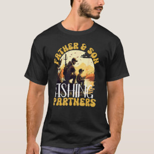 Camiseta Sunset Father & Son Fishing Partners, Padre e Hijo