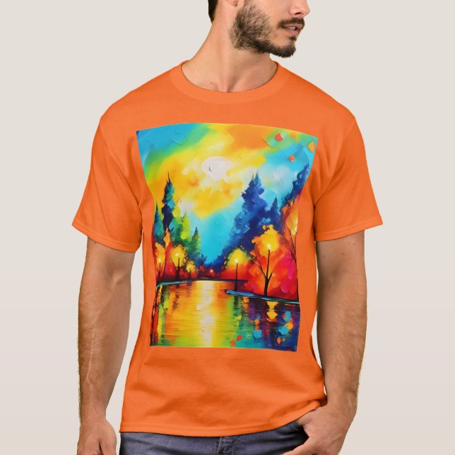 Camiseta Sunset forestal encantado (Anverso)