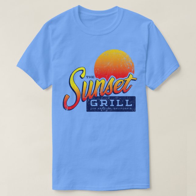 Camiseta Sunset Grill (Diseño del anverso)