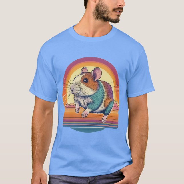 Camiseta Sunset Guinea Pig Adventure (Anverso)
