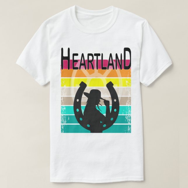 Camiseta Sunset heartland,sunset heartland logo,heartland r (Diseño del anverso)