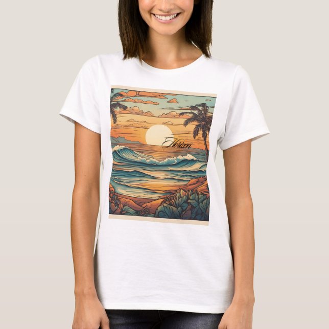 Camiseta Sunset Horizon Beach Vibes T-Shirt (Anverso)