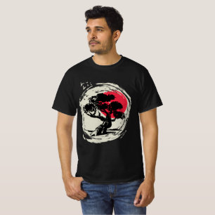 Camiseta Sunset japonés de arte Bonsai