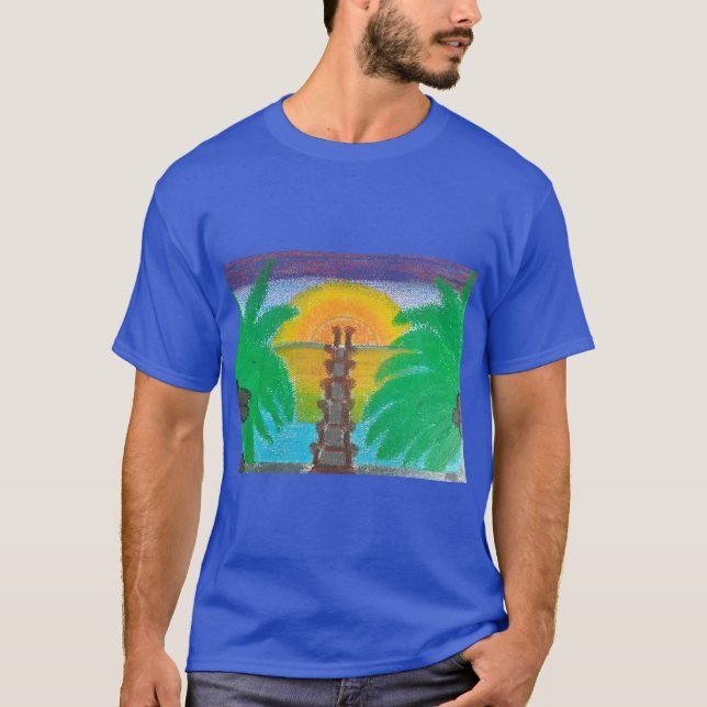 Camiseta Sunset lo llama su Oasis (Anverso)