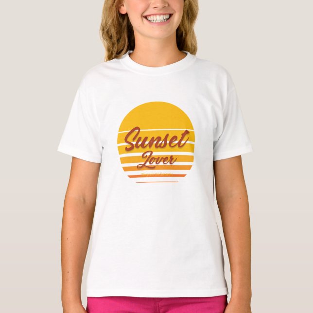 Camiseta "Sunset Lover" (Anverso)