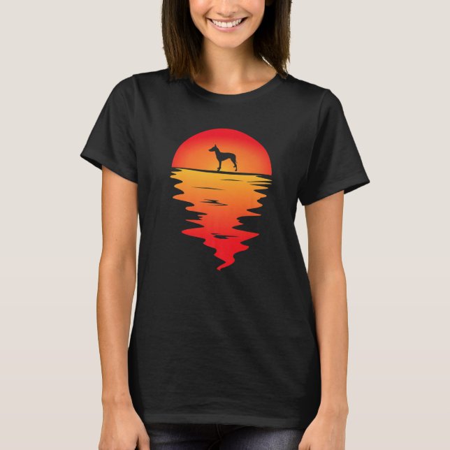 Camiseta Sunset Manchester Terrier Dog (Anverso)