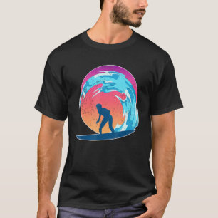 Camiseta Sunset Ocean Surfer Sea Surfboard Surf Waves Sport