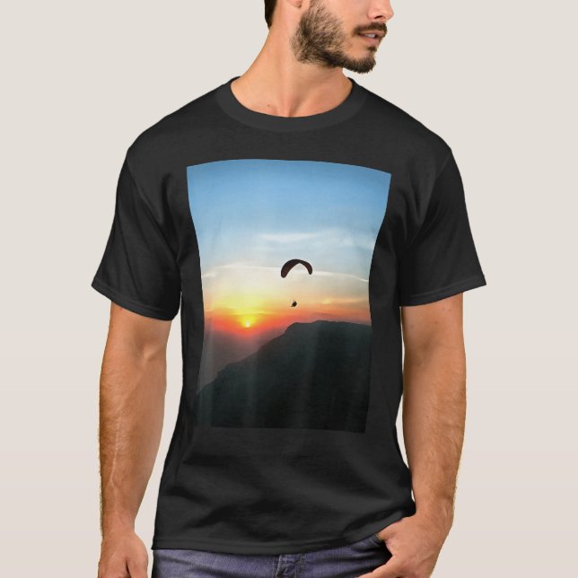 Camiseta Sunset Paraglide Wanderlust Extreme Sport 1 (Anverso)