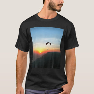 Camiseta Sunset Paraglide Wanderlust Extreme Sport Art