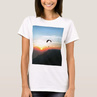 Camiseta Sunset Paraglide Wanderlust Extreme Sports Art