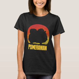 Camiseta Sunset Pomerania Guay Sunshine Dog Silhouette