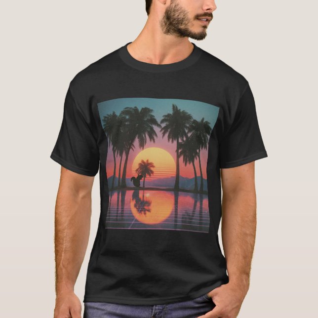 Camiseta Sunset Reflections with Squirrel (Anverso)