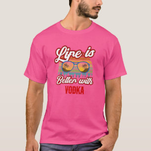 Camiseta Sunset Retro Vodka con Vodka