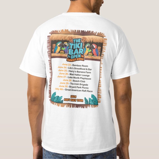 Camiseta Sunset Ridge Tiki (Reverso)