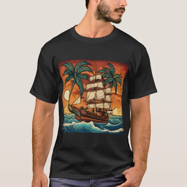 Camiseta Sunset Sail (Anverso)