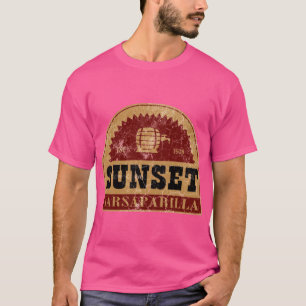 Camiseta Sunset Sarsaparilla desgastada vintage