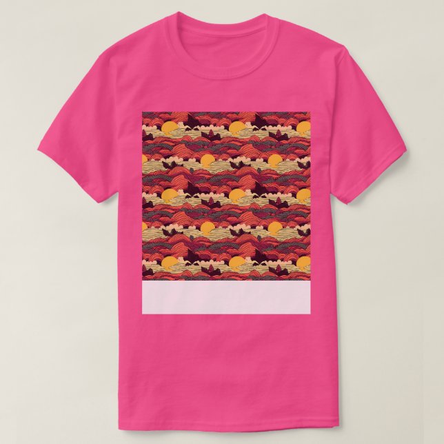 Camiseta Sunset Seless Pattern Sun Sky Light Sunlight Sun (Diseño del anverso)