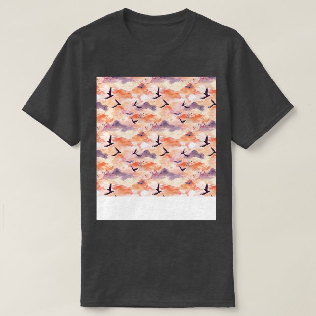 Camiseta Sunset Seless Pattern Sun Sky Light Sunlight Sun (Diseño del anverso)