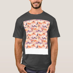 Camiseta Sunset Seless Pattern Sun Sky Light Sunlight Sun