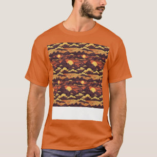 Camiseta Sunset Seless Pattern Sun Sky Light Sunlight Sun
