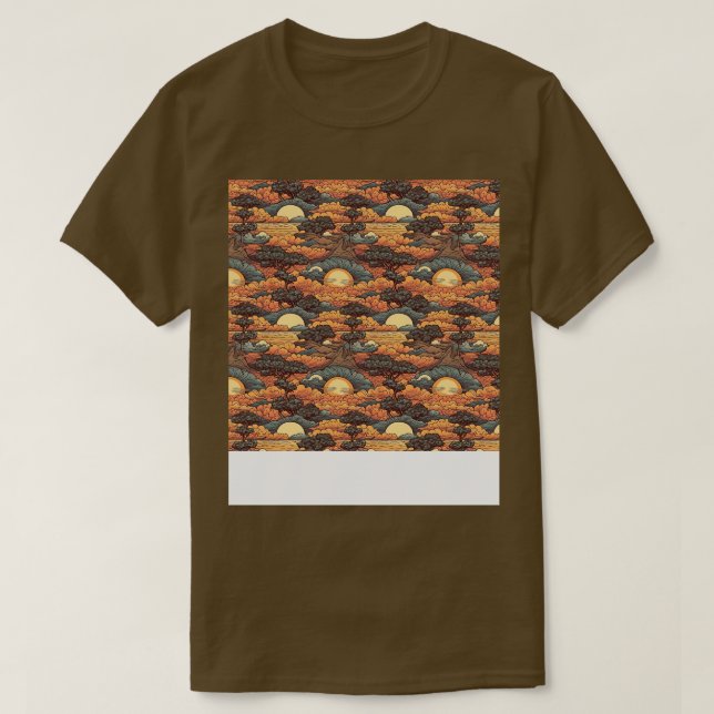 Camiseta Sunset Seless Pattern Sun Sky Light Sunlight Sun (Diseño del anverso)
