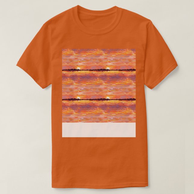 Camiseta Sunset Seless Pattern Sun Sky Light Sunlight Sun (Diseño del anverso)