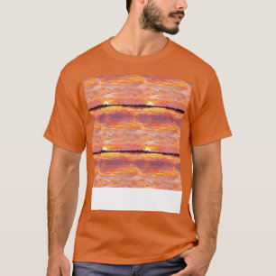 Camiseta Sunset Seless Pattern Sun Sky Light Sunlight Sun