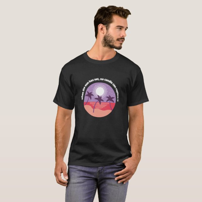 Camiseta Sunset Serenity Crescent Moon (Anverso completo)